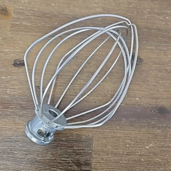 Kitchenaid silver metal wire whisk mixer attachment - Picture 1 of 5